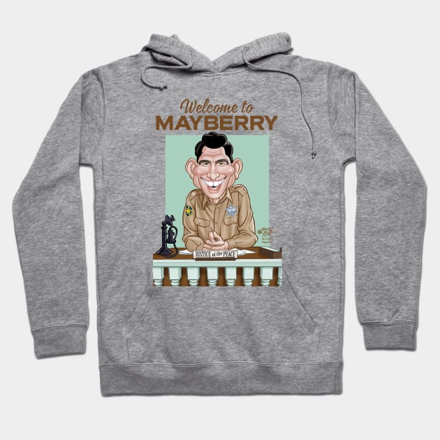 Welcome to MAYBERRY Hoodie by CaricatureWorx